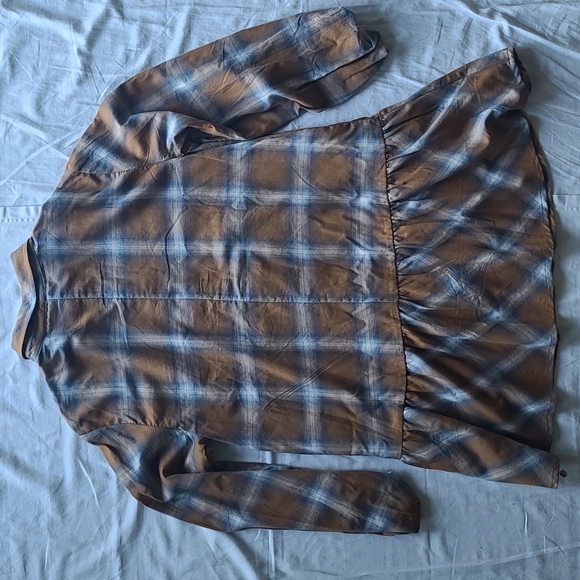 Plaid dress long sleeve button drop waist NWT  PROMESA - Picture 6 of 9